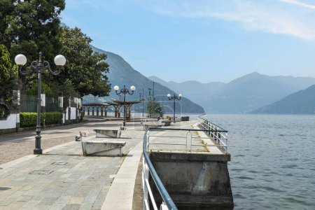 Photo for The lakeside of Pisogne in the Lake Iseo - Royalty Free Image