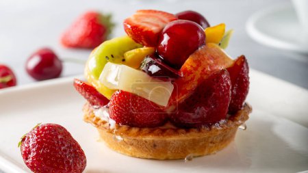 Photo for Delicious mini tart with fresh - Royalty Free Image
