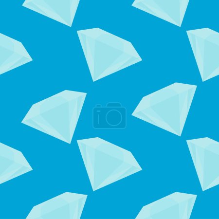Ilustración de Diamante patrón sin costura diseño plano vector ilustración - Imagen libre de derechos