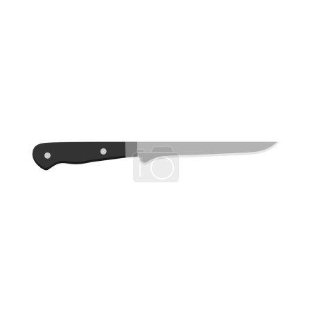 image Boning Knife, kitchen knife flat design vector illustration. chef cutting hatchets cooking cutlery realistic kitchenware