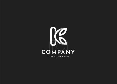 Foto de Letra K logo diseño plantilla concepto de línea - Imagen libre de derechos