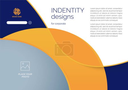 Illustration for Template vector design for Brochure, Annual Report, Web design Poster, Corporate Presentation, Flyer, layout modern with size horizontal, Easy to use and edit. - Royalty Free Image