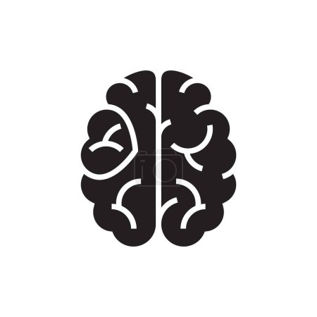 brain with hearts icon design vector illustration.