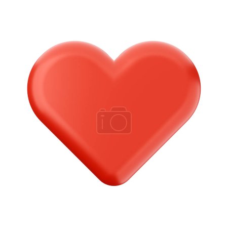 Foto de 3 d renderizar de corazón - Imagen libre de derechos