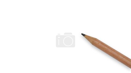 Photo for Wooden pencil isolated on white background. - Royalty Free Image