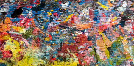 Photo for Abstract Paint Splash Background.Splash paint on wood. Soft focus. - Royalty Free Image