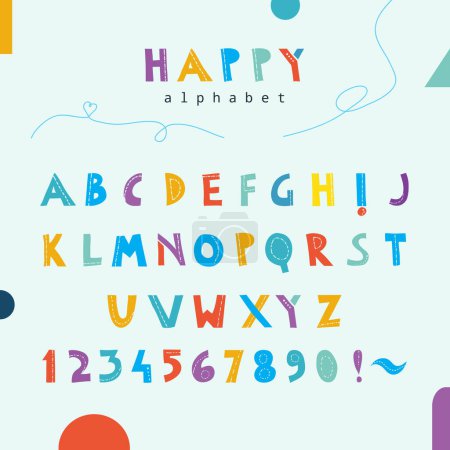 Foto de Alfabeto simple y colorido para niños - Imagen libre de derechos