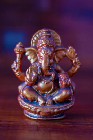 selective focus of Hindu God Lord Ganesha.