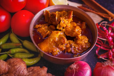Délicieux Mutton Curry cuisine de style bengali.