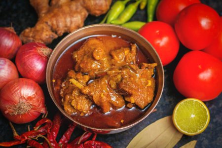 Köstliches Hammelfleisch Curry bengalische Küche.