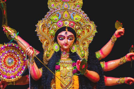 Adorar a la diosa hindú Durga