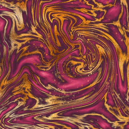 Photo for Golden red luxurious texture marble abstracted background for malls, hotels and restaurants. - Royalty Free Image