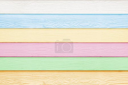Téléchargez les photos : Pretty and Colorful of Shera Boards in Rainbow Color Spectrum for Fun and Cheerful Background template with extra blank room or space for copy, text, your words, Horizontal photograph - en image libre de droit