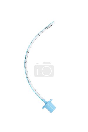 Photo for Uncuffed endotracheal tube isolated on white backgroun - Royalty Free Image