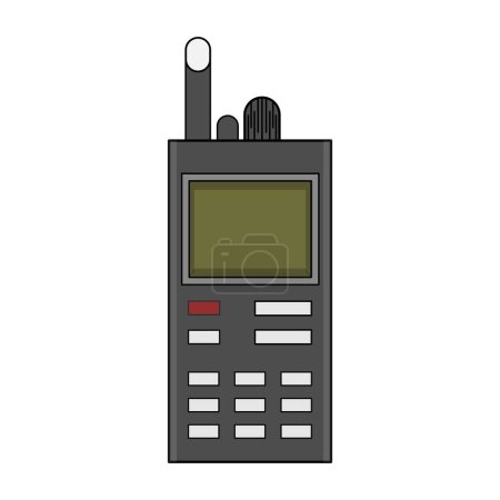 Illustration for Concept vector design of a hand talky used for communication - Royalty Free Image