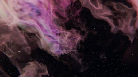 nebulosas espaciales y estrellas atraviesan graciosamente el universo en una impresionante pantalla celestial