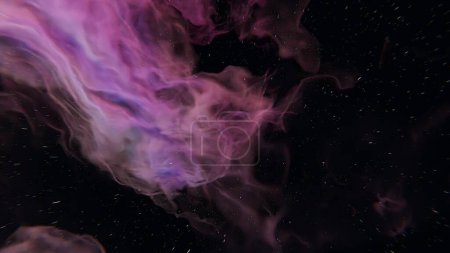 nebulosas espaciales y estrellas atraviesan graciosamente el universo en una impresionante pantalla celestial