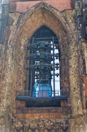 Photo for Hamburg, Germany, May 01 2023: View to the details of Saint Nicolaus church in   Hamburg, Germany. - Royalty Free Image