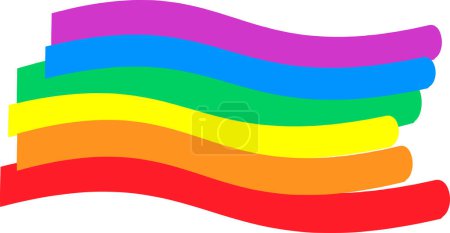 Illustration for The pride flag color background, LGBT concept - Royalty Free Image