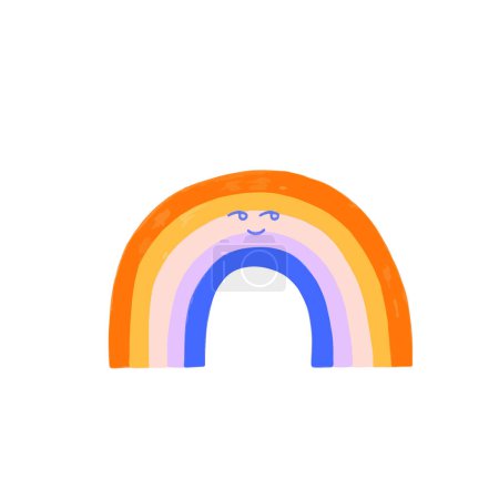 Photo for Character smiling rainbow icon vector illustration design - Royalty Free Image