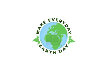 Happy Earth Day. Umweltfreundliches ökologisches Konzept. Hintergrund zum Weltumwelttag. Rettet die Erde. Grüner Tag.