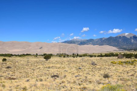 Foto de Vista en el Parque Nacional Great Sand Dunes en Colorado - Imagen libre de derechos