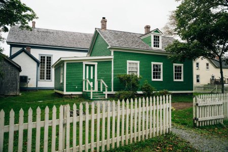 Sherbrooke Village im Sommer in Nova Scotia, Kanada - Okt 2022. Hochwertiges Foto