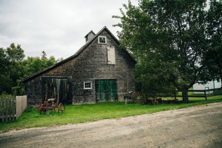 Sherbrooke Village en horario de verano en Nueva Escocia, Canadá - oct, 2022. Foto de alta calidad
