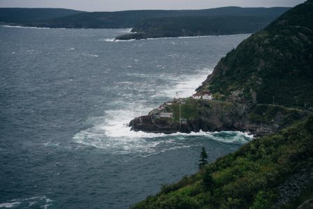 Historic Fort Amherst and lighthouse at The Narrows leading to St. John's, Newfoundland and Labrador, Canada. High quality photo