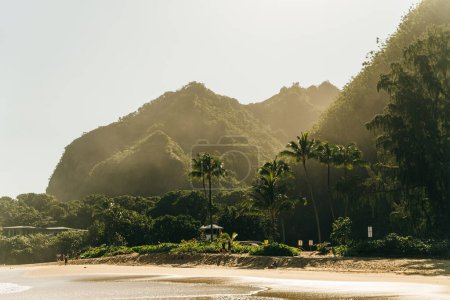 Téléchargez les photos : Tunnels Beach, kauai, hawaii, États-Unis - septembre 2022. Photo de haute qualité - en image libre de droit