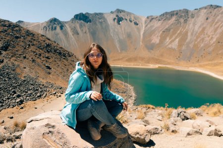 Vue à l'intérieur du parc national du volcan Nevado de Toluca avec des lacs à l'intérieur du cratère. paysage près de Mexico. Photo de haute qualité