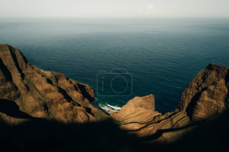 Amazing view of the Kalalau Valley and the Na Pali coast in Kauai. High quality photo