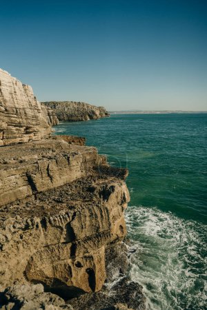 cape carvoeiro viewpoint on the coast of Atlantic Ocean, Peniche peninsula, Portugal. High quality photo