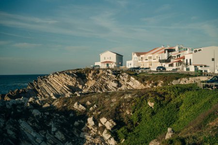 cape carvoeiro viewpoint on the coast of Atlantic Ocean, Peniche peninsula, Portugal. High quality photo