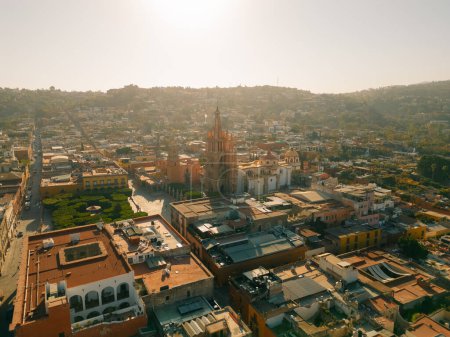 Téléchargez les photos : Vue aérienne panoramique de San Miguel de Allende, Mexique. - en image libre de droit