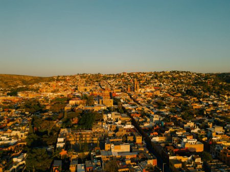 Panoramic aerial view of San Miguel de Allende, mexico.