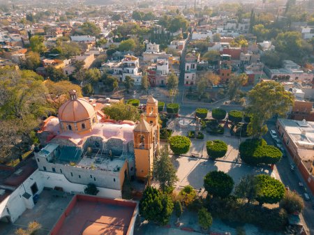 Foto de Vista aérea panorámica de San Miguel de Allende, México. - Imagen libre de derechos