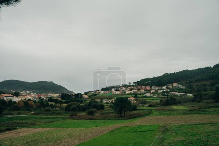 Muxia, petite ville côtière et destination touristique sur la Côte de la Mort, La Corogne, Galice, Espagne. Photo de haute qualité