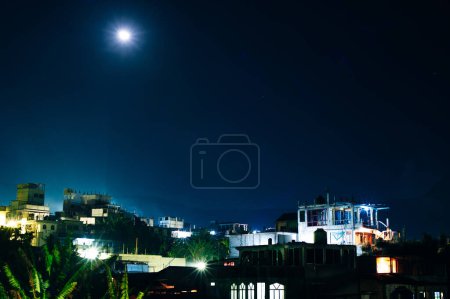 Photo for San pedro on atitlan at night, guatemala. High quality photo - Royalty Free Image