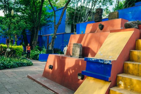 Photo for Mexico City, Mexico - may 2023 Historical landmark Blue House museum Spanish: La Casa Azul. High quality photo - Royalty Free Image