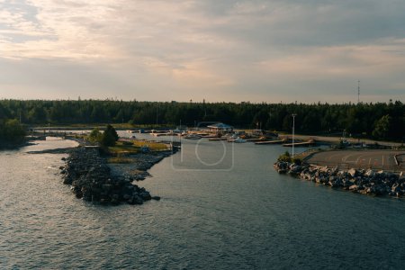 Hafen in South Baymouth Kanada - Mai 2023. Hochwertiges Foto