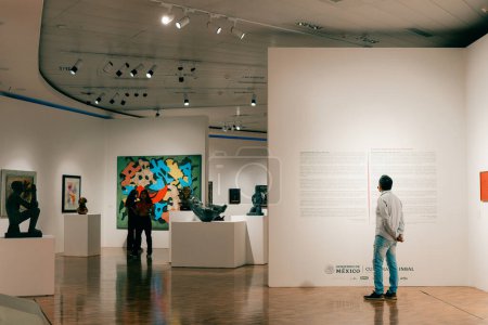 Téléchargez les photos : Mexico - mai 2023 à l'intérieur du Musée d'Art Moderne dans la forêt de Chapultepec. Photo de haute qualité - en image libre de droit