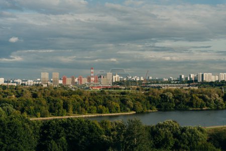 view of moscow river from kolomenskoye. High quality photo