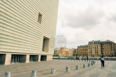 Photo for The Kursaal Conference Center and Auditorium next to the Zurriola beach, City of Donostia, Basque Country - sep 2023. High quality photo - Royalty Free Image