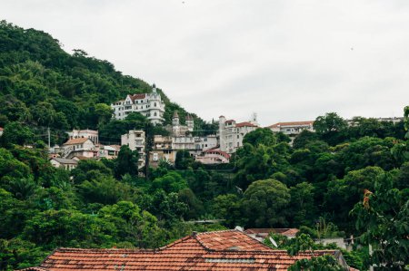  Rio de Janeiro, Brazil - september 12th 2023 Old colonial Portuguese architecture houses in Lapa and Santa Teresa district . High quality photo