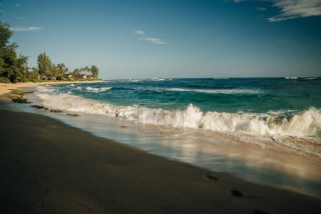 Tropical exotic beach in Haena, Kauai Island, Hawaii. High quality photo