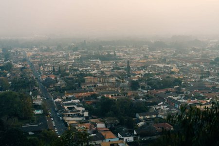 Hill of the cross overlooking Antigua, Guatemala. High quality photo