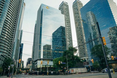 Photo for City Street Building View, Toronto, Ontario, Canada - sep 2th 2023. High quality photo - Royalty Free Image
