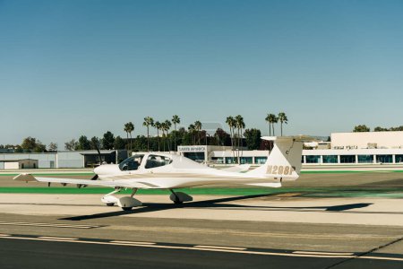 Photo for Los angeles, usa - sep 2th 2023 plane Cessna 150M. High quality photo - Royalty Free Image