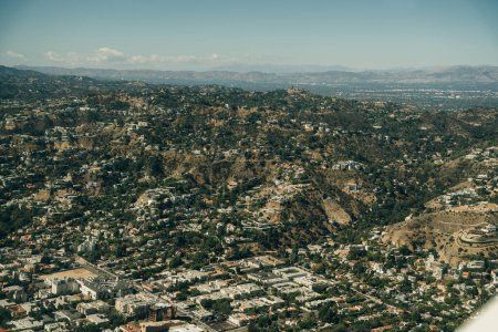 Photo for Aerial view of hills in Los Angeles California. High quality photo - Royalty Free Image